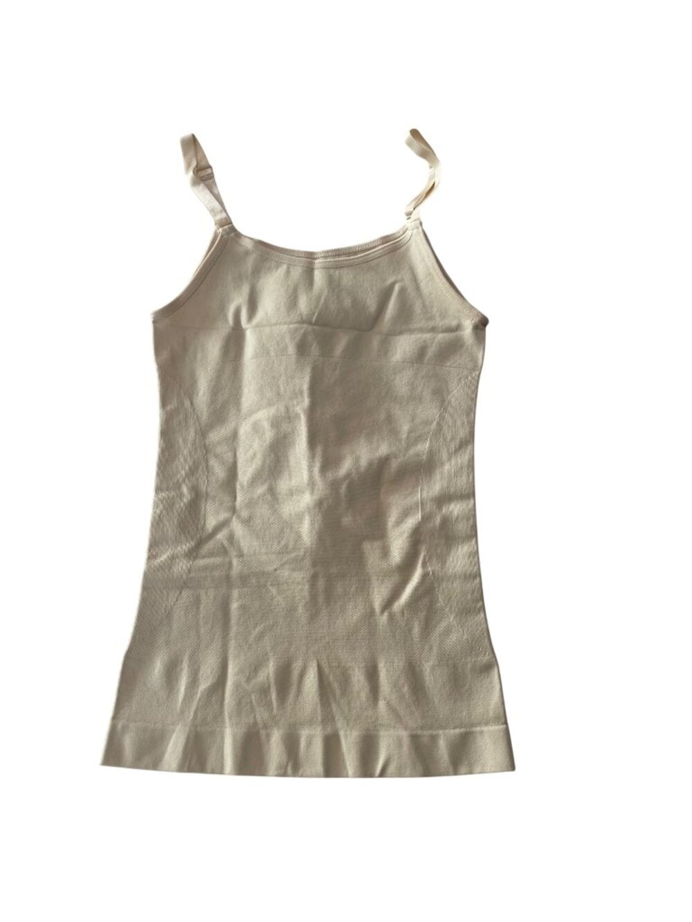 Shapermint Empetua Scoop Neck Cami Layering Shapewear Tan Sz SM 62001